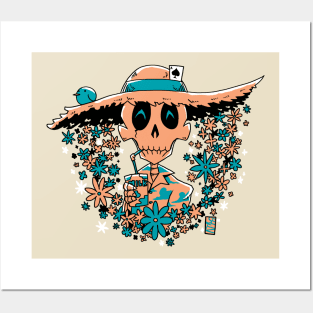 Summer Skeleton (Male) Posters and Art